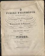 8 Pièces d'Harmonie tirées des Opéras favoris La Neige et Le Maçon d'Auber et Semiramide de Rossini pour flûte 2, Clarinettes, 2 Bassons et 2 Cors par Widder, Liv. 1